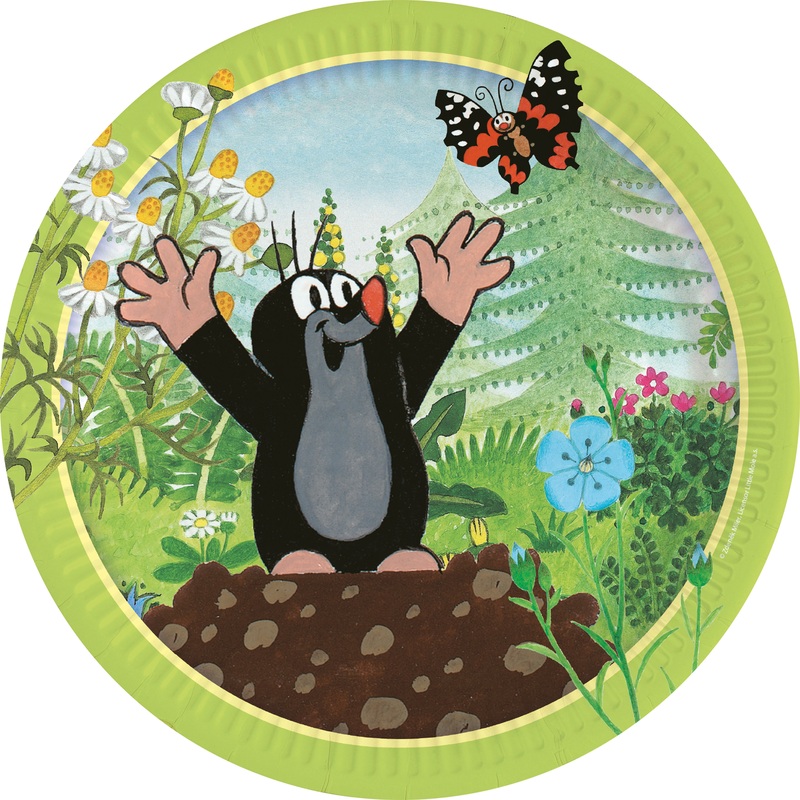 8 paper plates the-little-mole 23cm