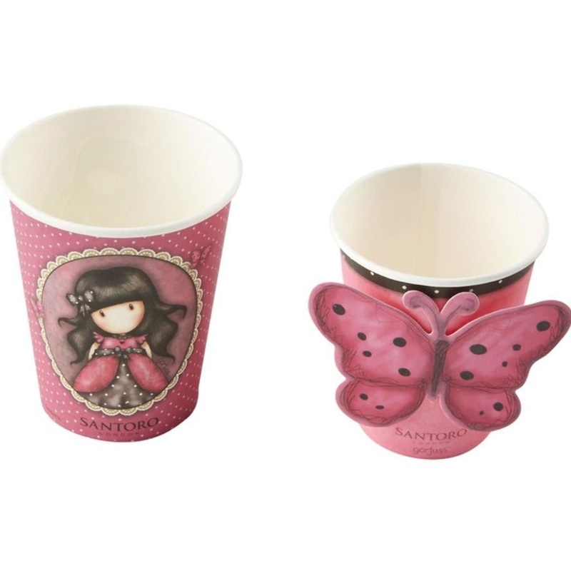 8 Santoro Gorjuss Ladybird cups 250ml