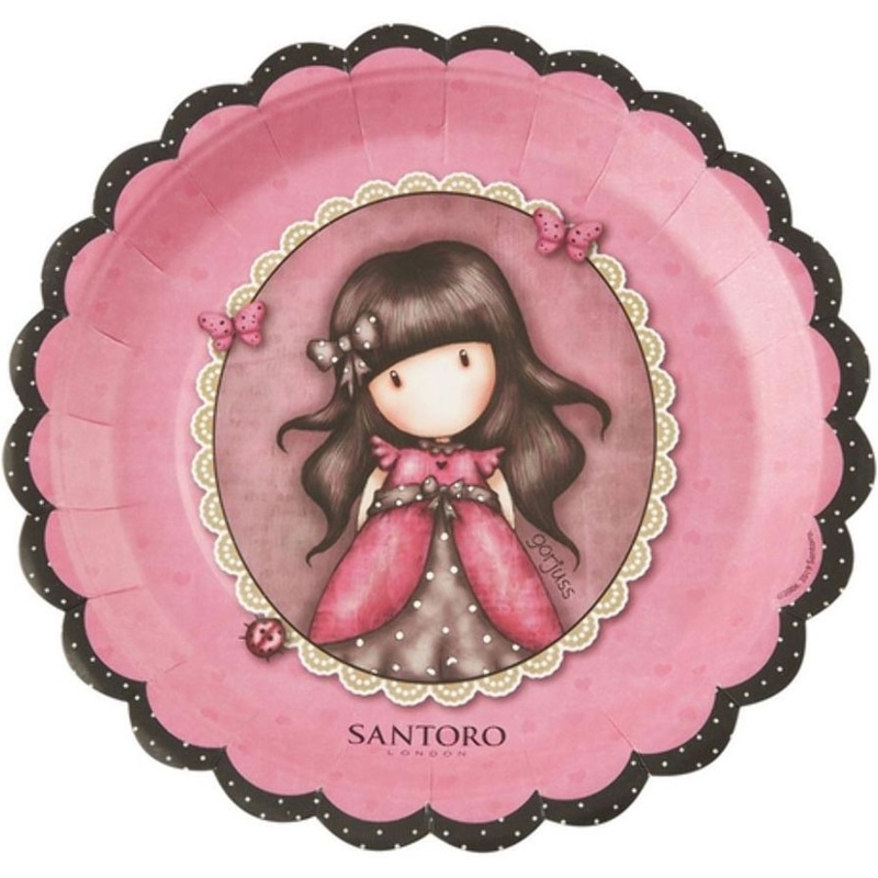 8 Santoro Gorjuss Ladybird paper plates 23cm