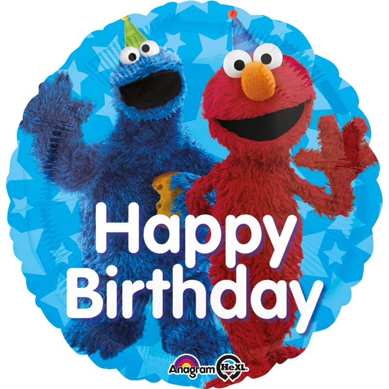 Birthday balloon Cookie Monster & Elmo