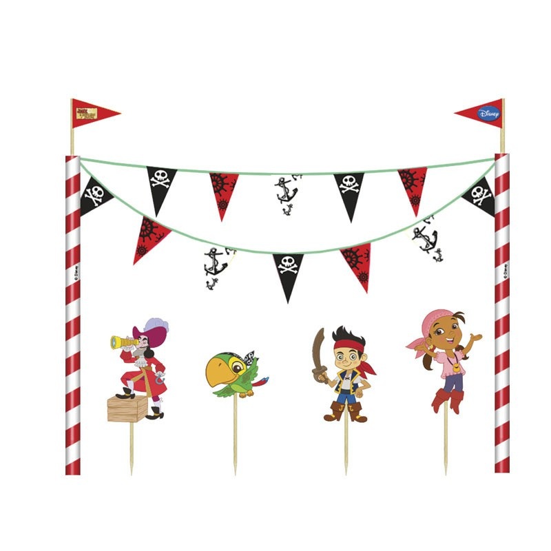 Captain Jake Never Land Party Cake Decoration Banner