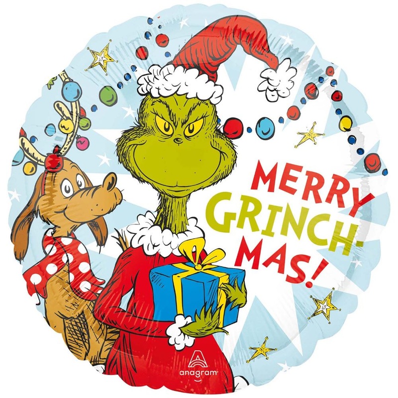 Merry Grinchmas foil balloon 45cm