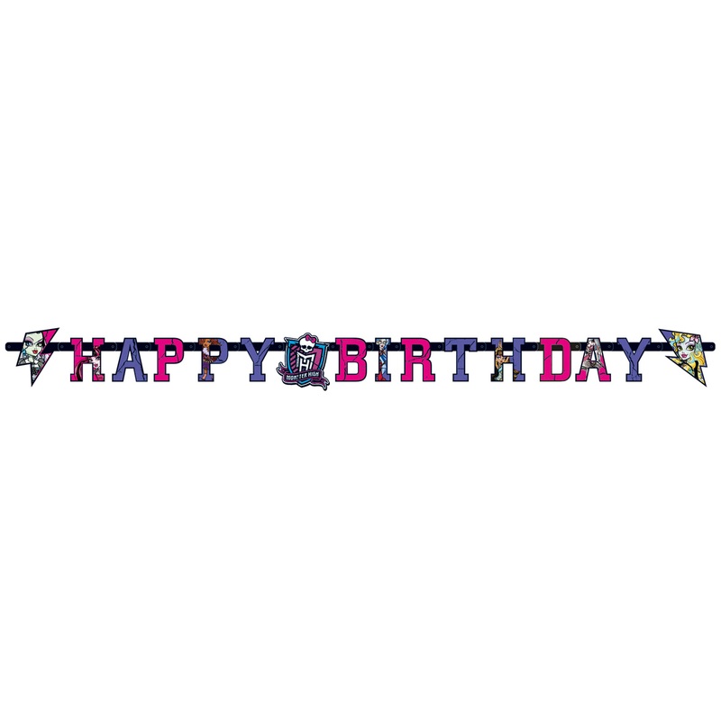 Monster High 2 Happy Birthday garland 180cm