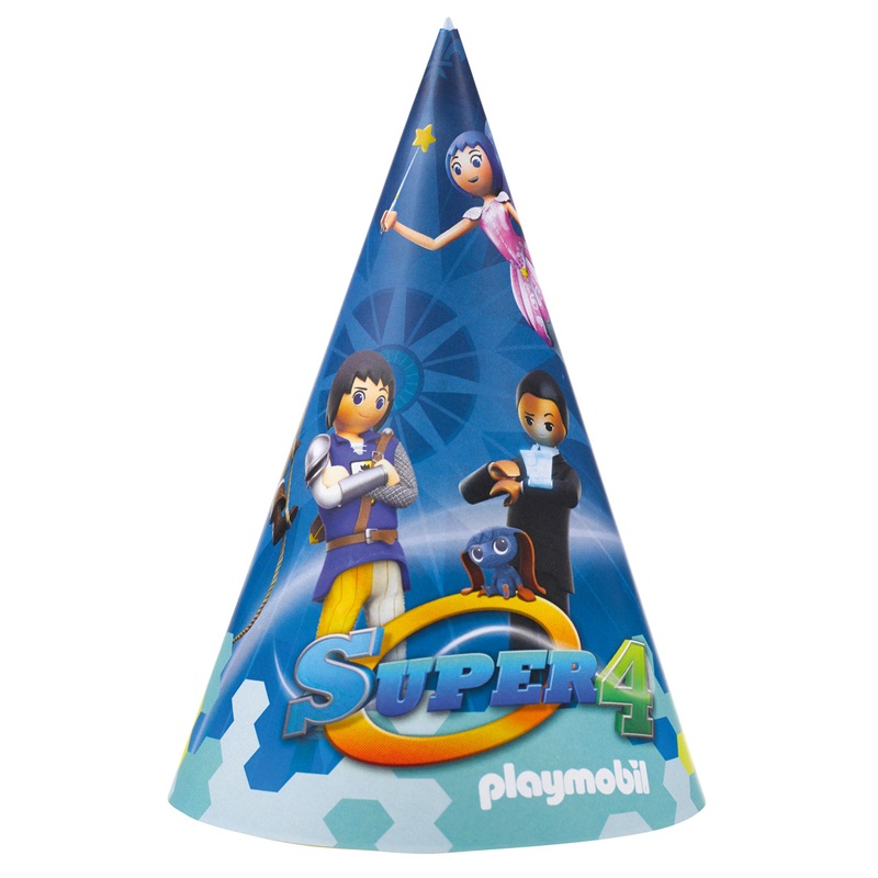 Playmobil Super 4 party hat 8 pieces