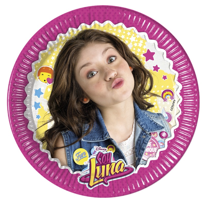 Soy Luna paper plate 20cm pink