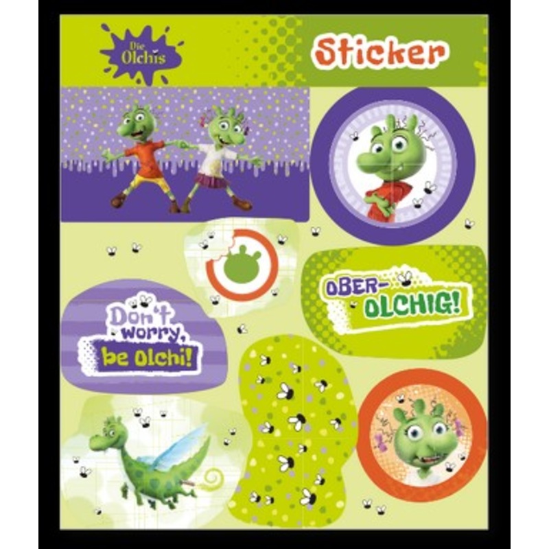 The Olchis sticker sheet