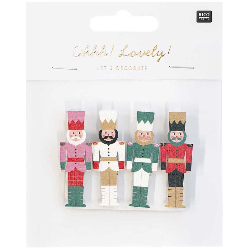 Wood clamp mix nutcracker 4.8cm