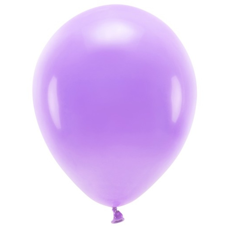 100 eco pastel balloons purple 26cm