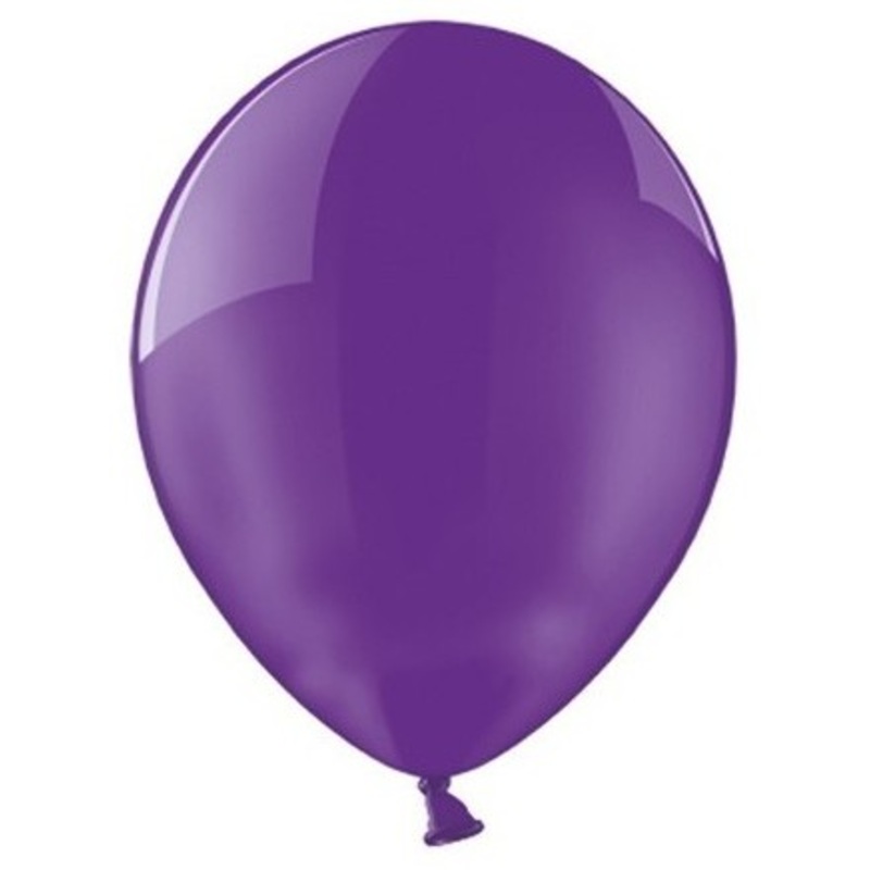 100 party star balloons purple 23cm