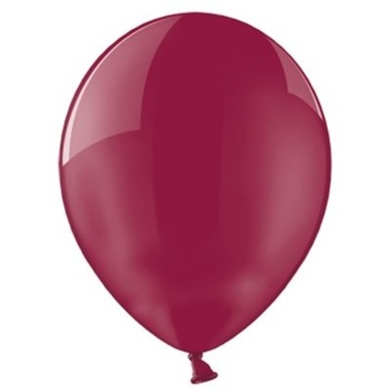 100 transparent party star balloons blackberry 12cm
