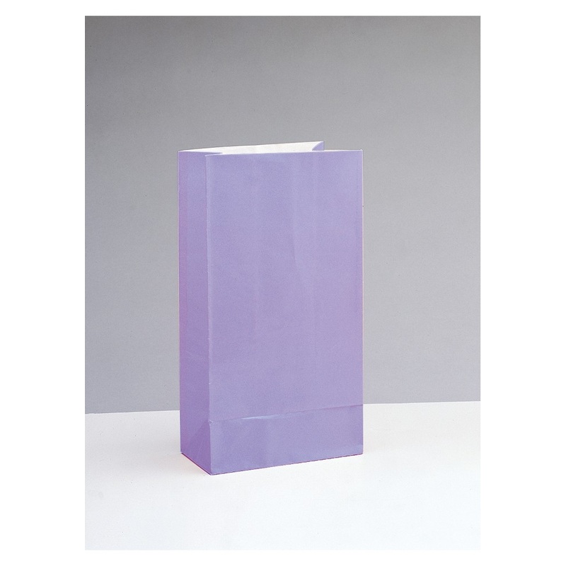 12 paper gift bags Valentina Lavender