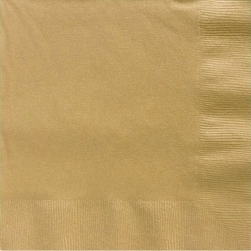 125 golden napkins Basel 25cm