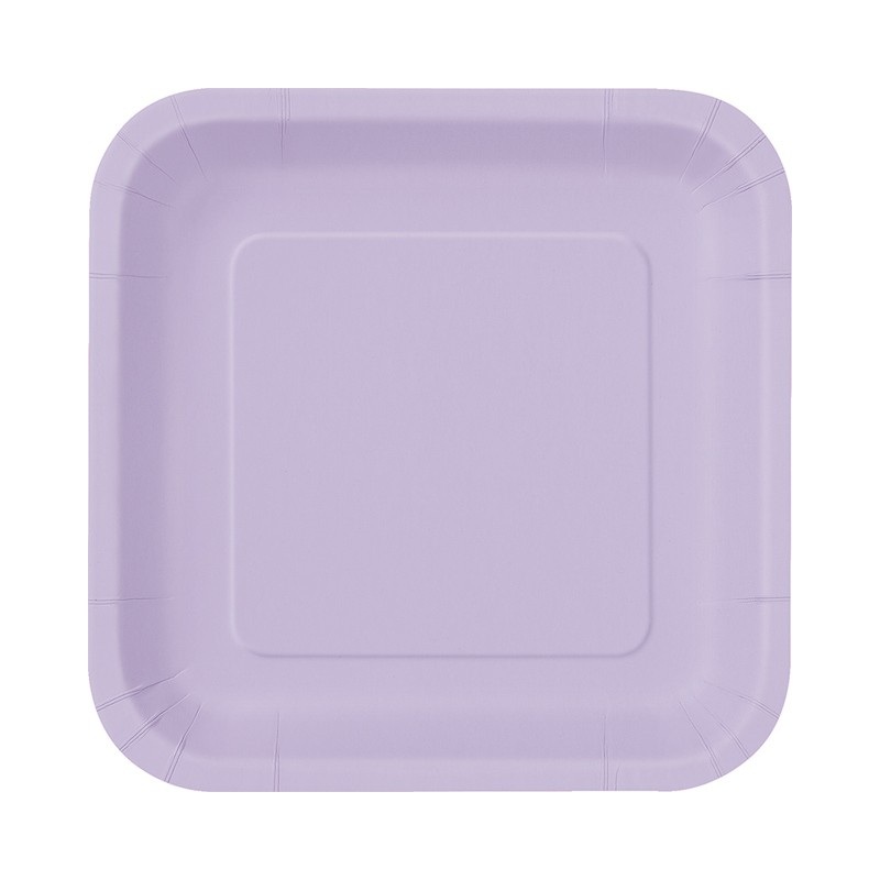 16 paper plates Vera lavender 18cm