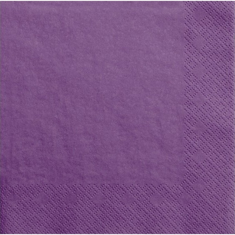 20 napkins Scarlett dark purple 40cm