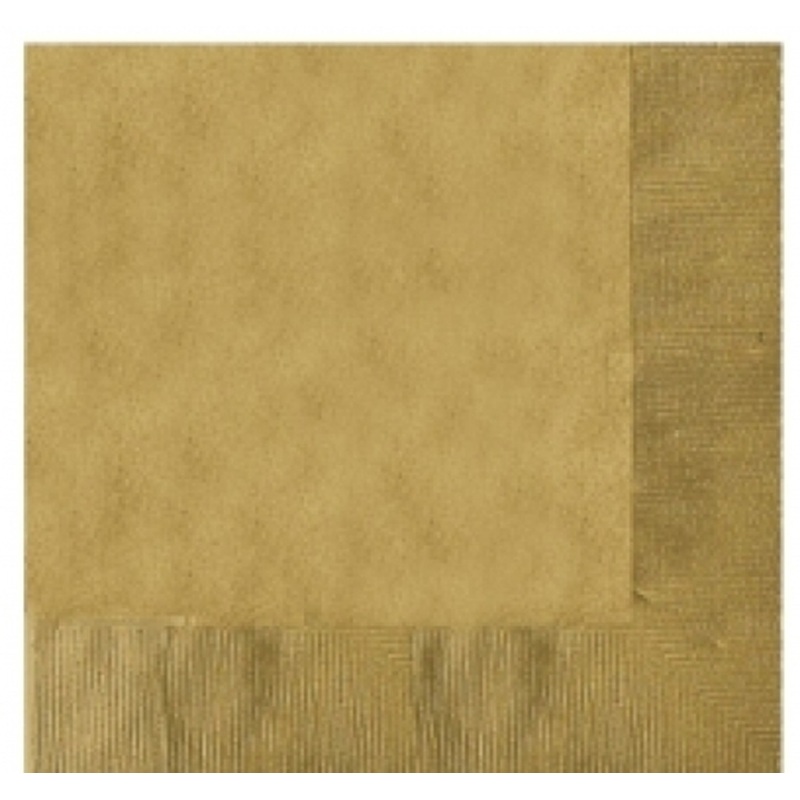 50 goldie napkins 25cm