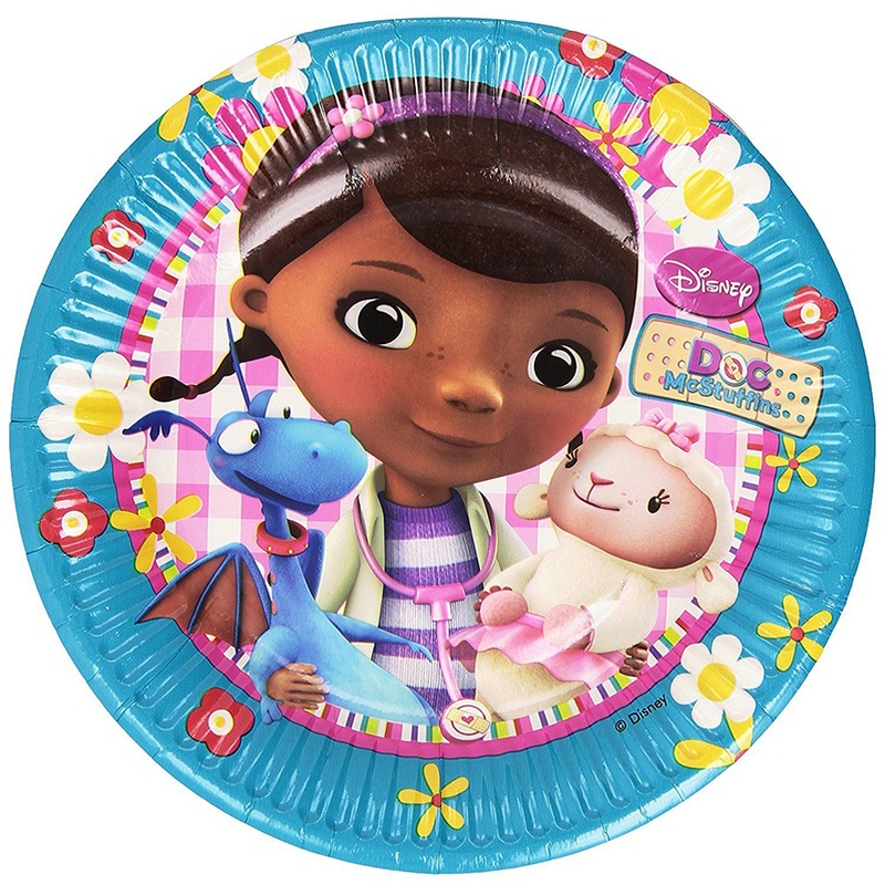 8 Doc McStuffin Love of Animals paper plates 20cm