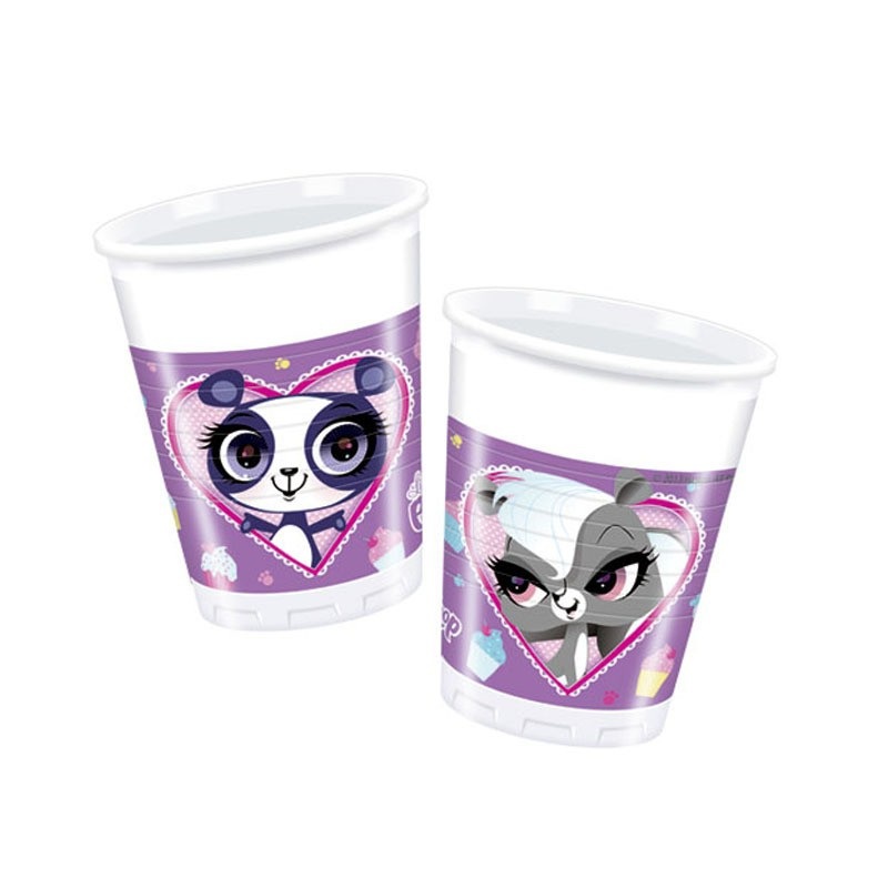 8 Littlest Pet Shop Cupcake Party Plastic Cups 200ml