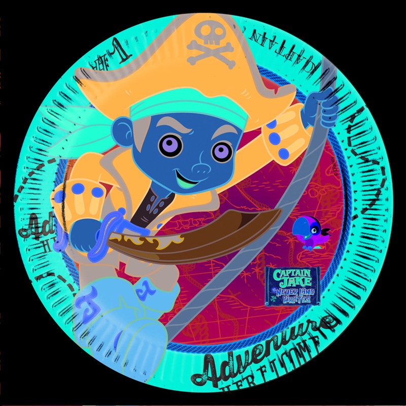 8 Neverland pirates adventure trip paper plates 20cm