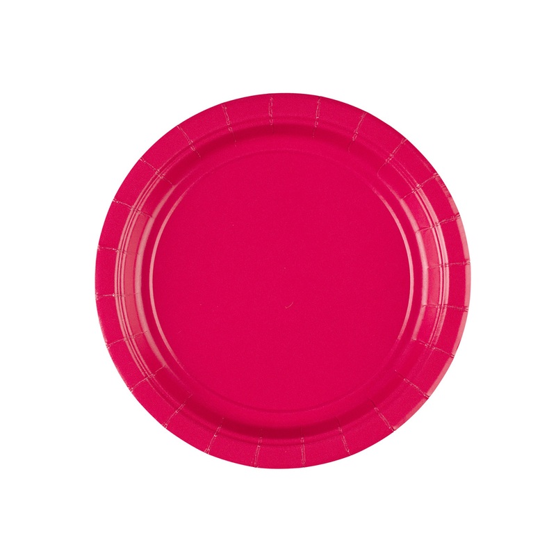8 paper plates Mila pink 17.7cm