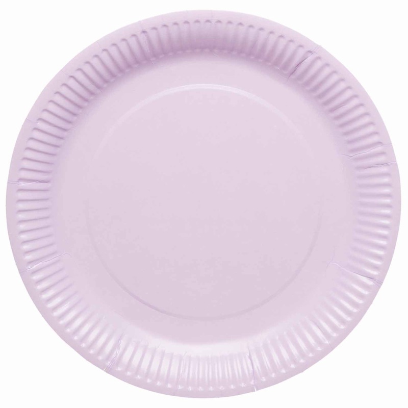 8 Purple Lavender Eco Paper Plates 23cm