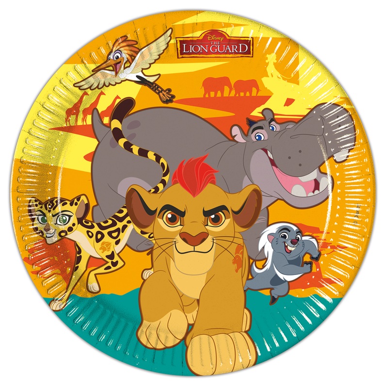 8 The Lion Guard Safari Life paper plate 23cm