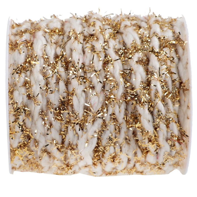 Glitter cord gold 3m x 0.5cm