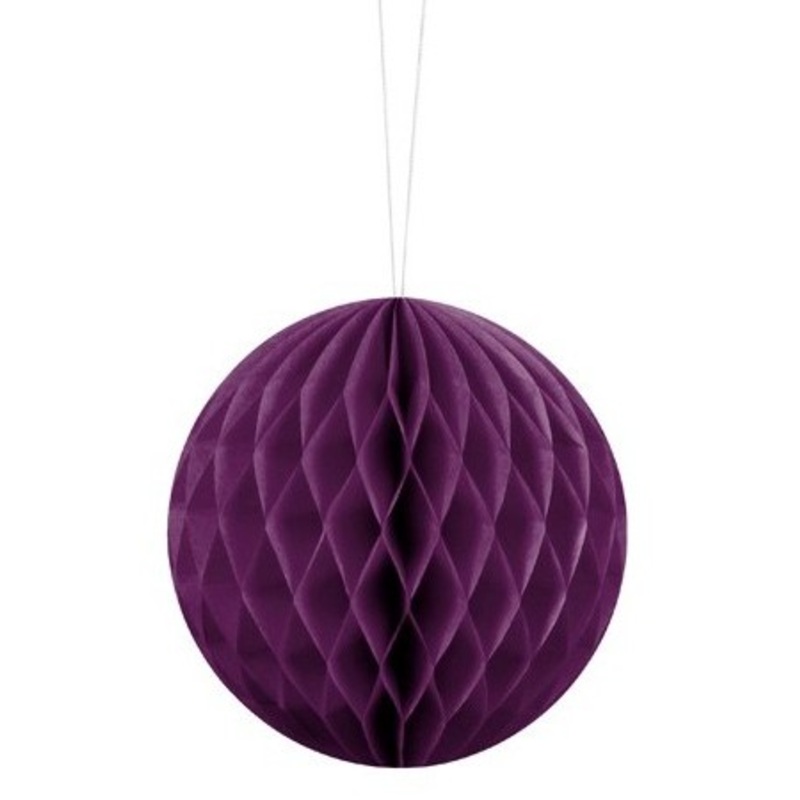 Honeycomb ball Lumina dark purple 10cm