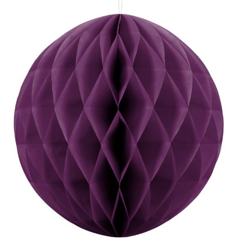 Honeycomb ball Lumina dark purple 40cm