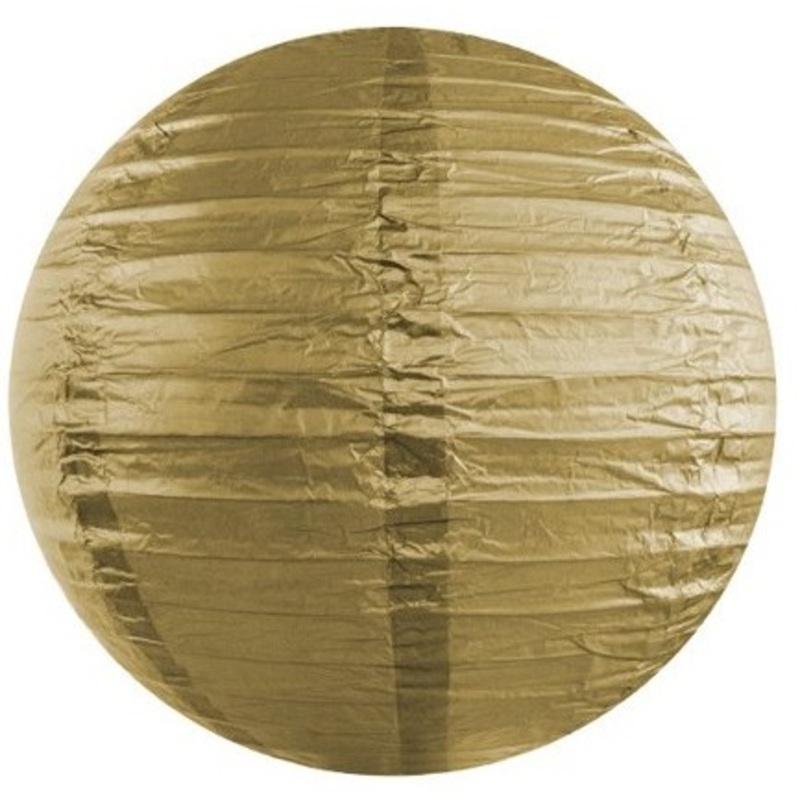 Lantern Lilly gold 35cm