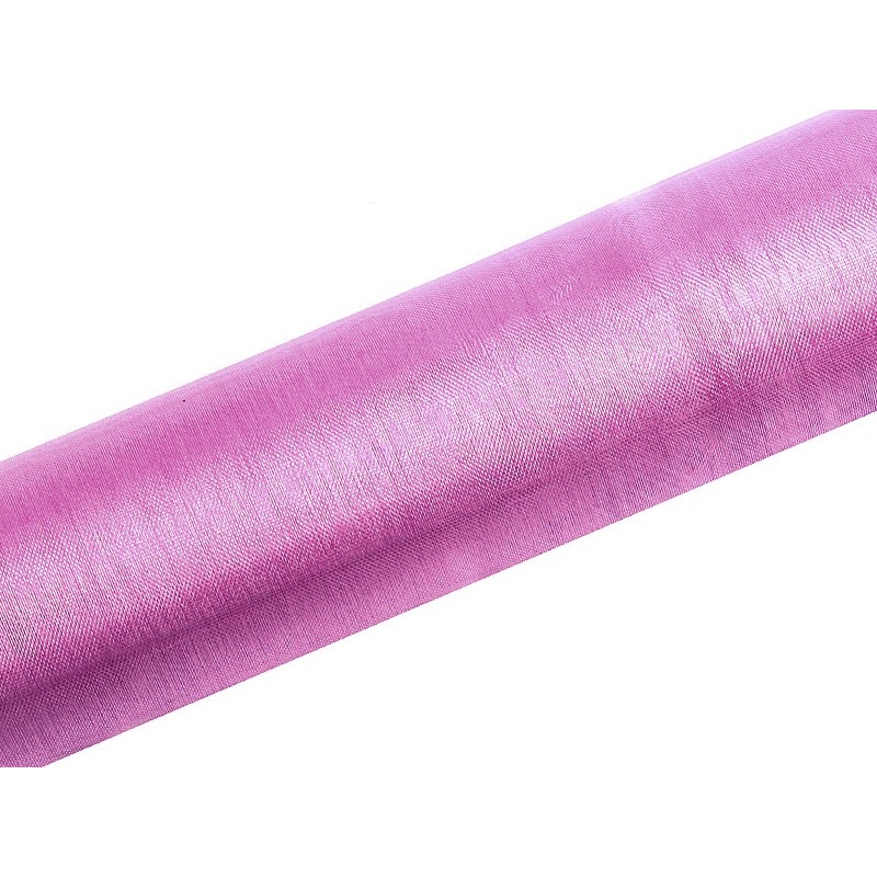 Organza fabric Julie lilac 9m x 16cm