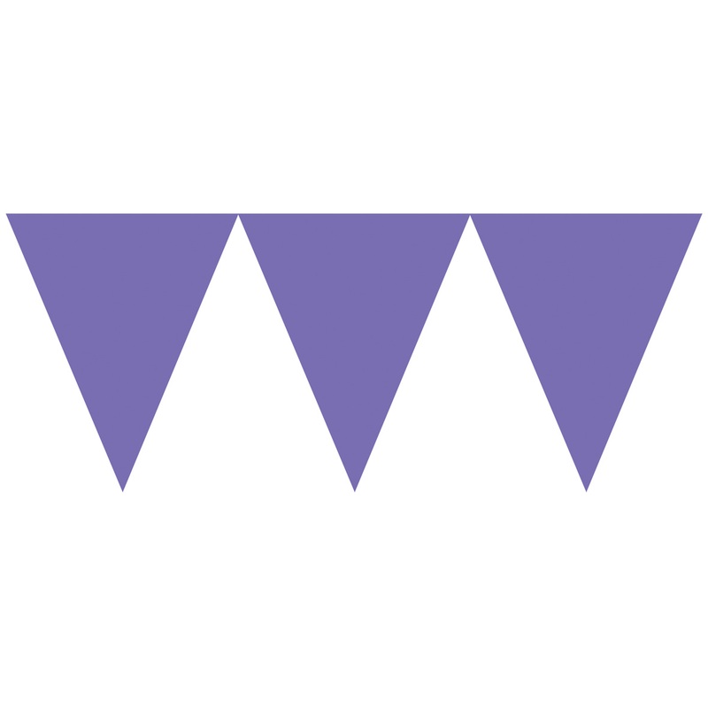 Purple garden party pennant chain 4.5m