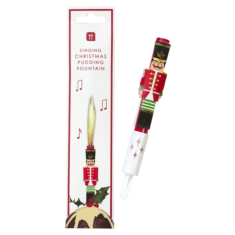 Singing nutcracker table fountain 15cm