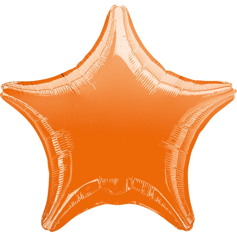 Sparkling Star balloon orange