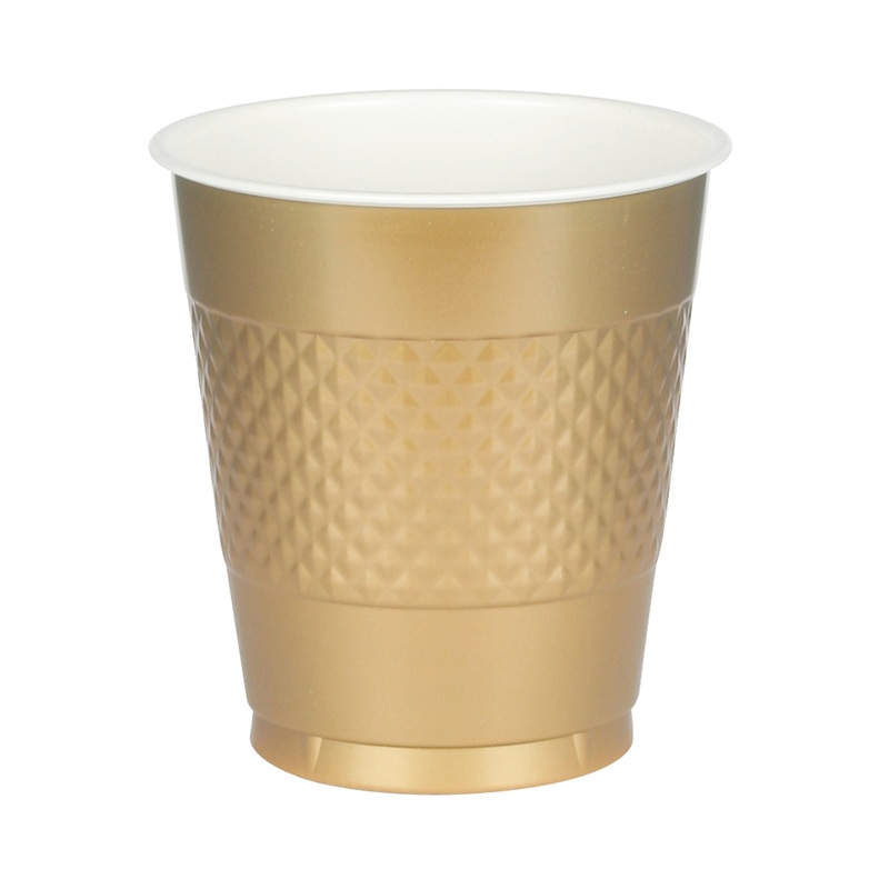 10 party buffet cups gold 355ml