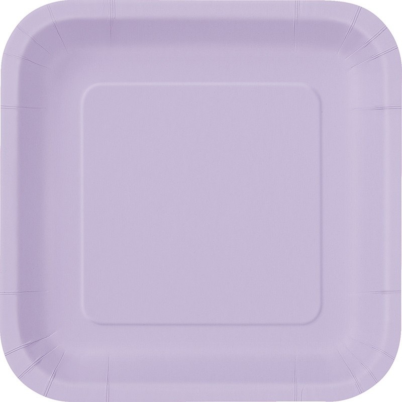14 paper plates Vera lavender 23cm