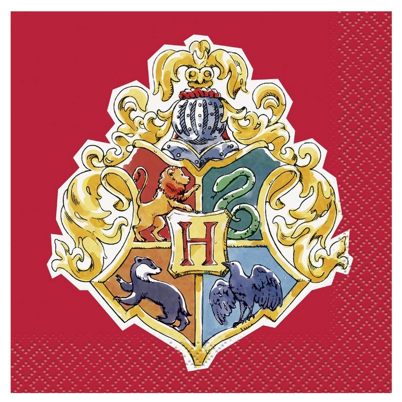 16 Harry Potter cocktail napkins 25cm