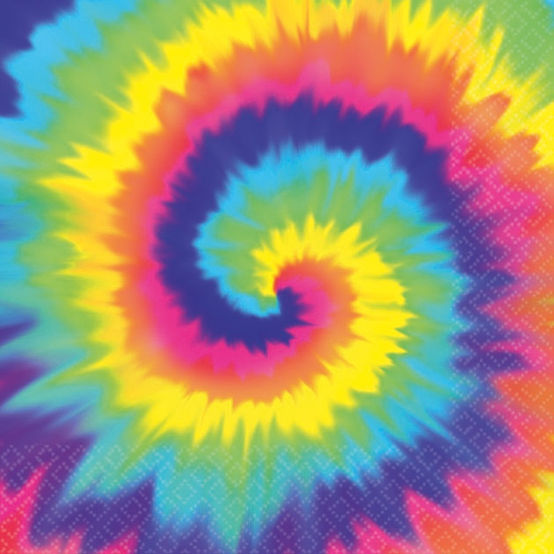 16 hippie napkins rainbow 25 x 25cm