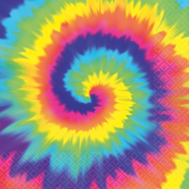 16 hippie napkins rainbow 33 x 33cm