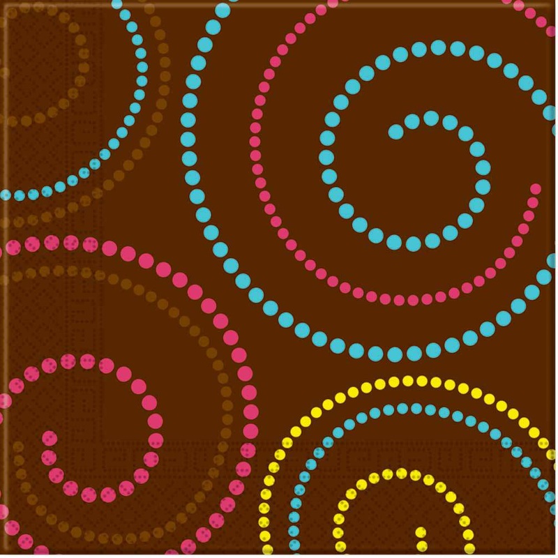 20 retro look napkins 33cm