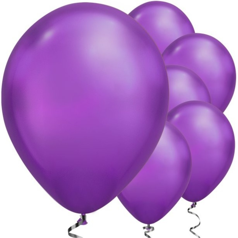 25 purple metallic Luftballns Passion 28cm