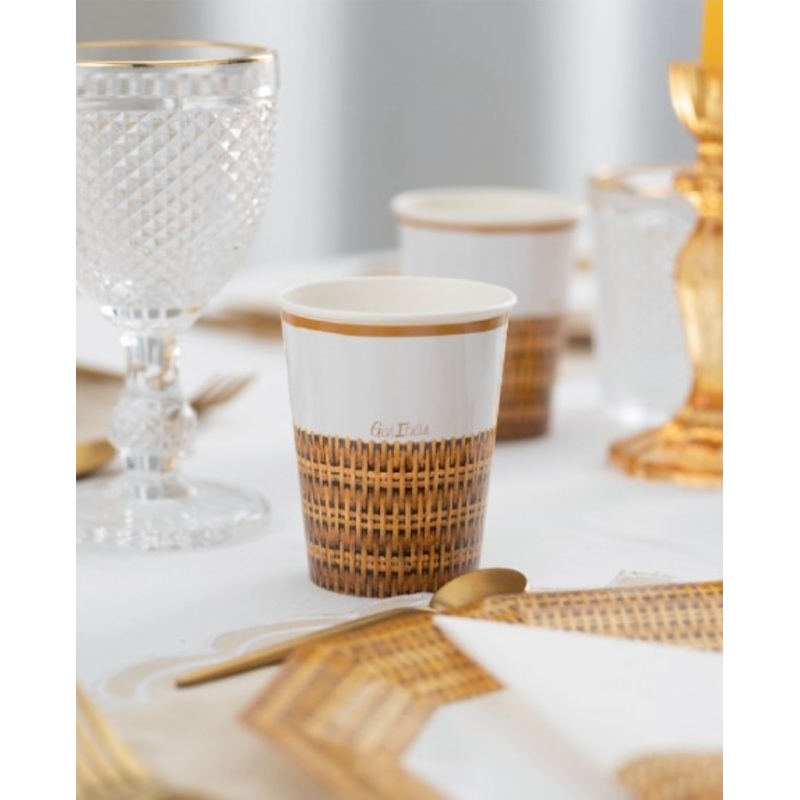 8 beach chair whispers Eco paper cups