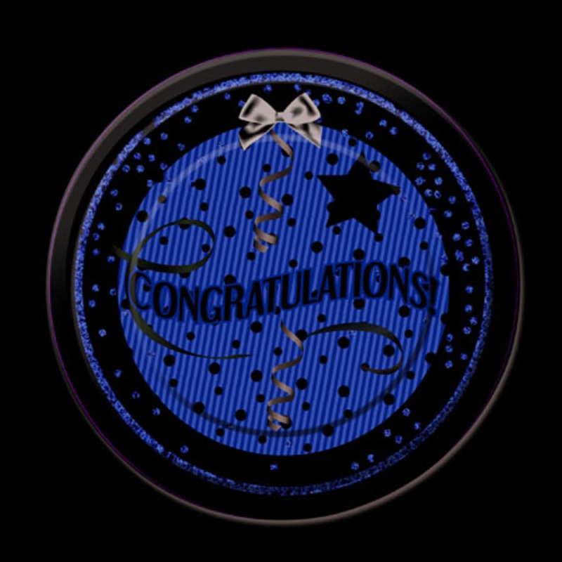 8 Celebration Time paper plates 22cm