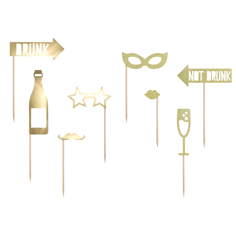 8 party night photo props