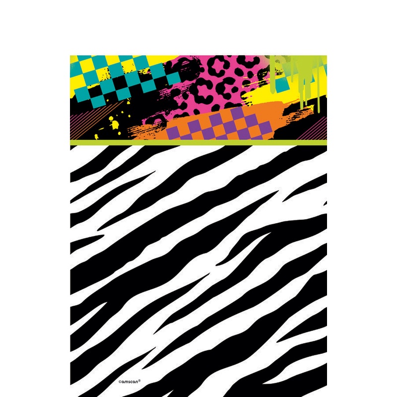 80s tablecloth crazy zebra stripes 137x259cm