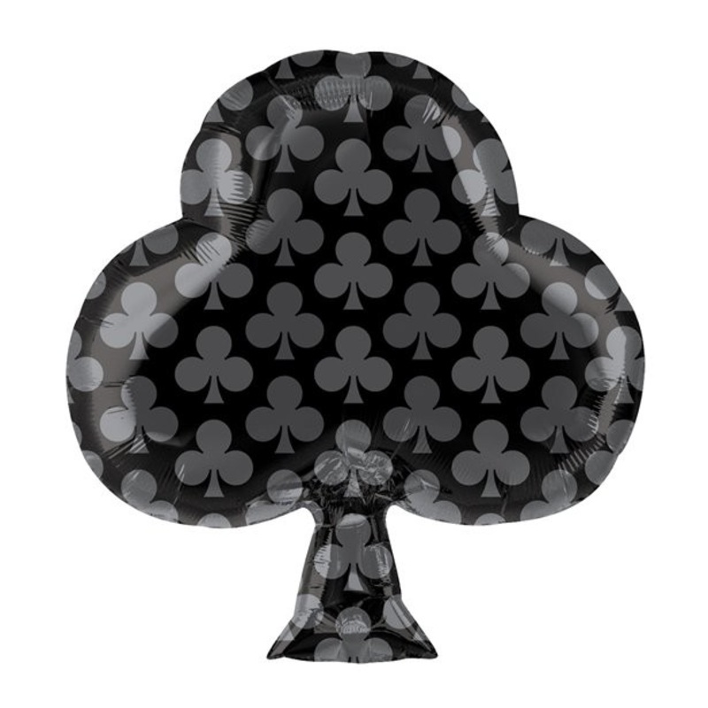 Foil balloon black cross 48cm