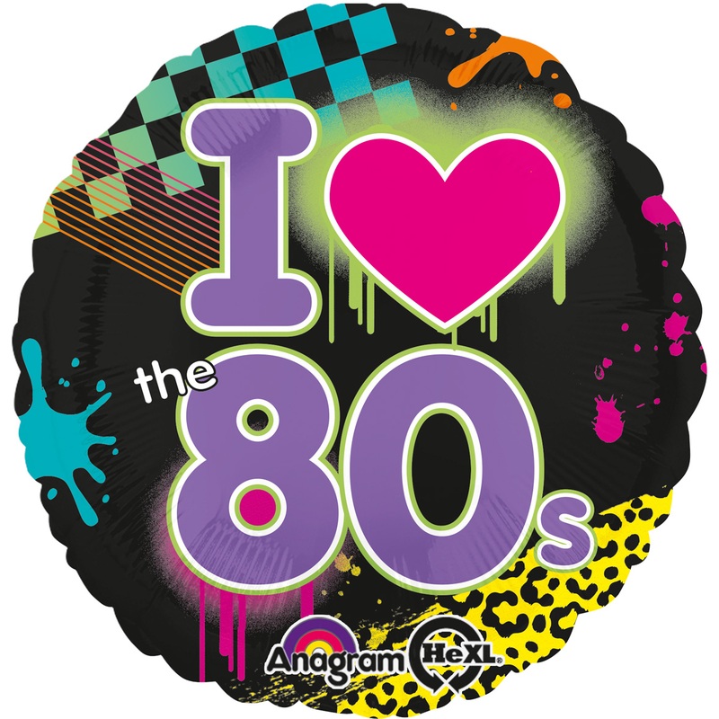 Foil balloon Love the 80s