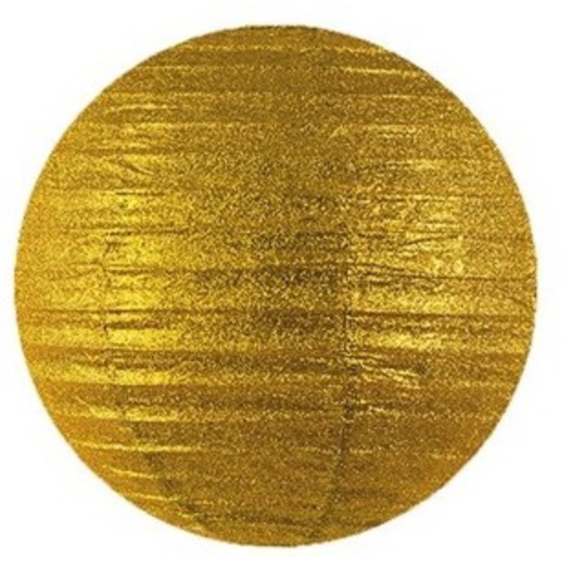 Glitter lantern Lilly gold 20cm