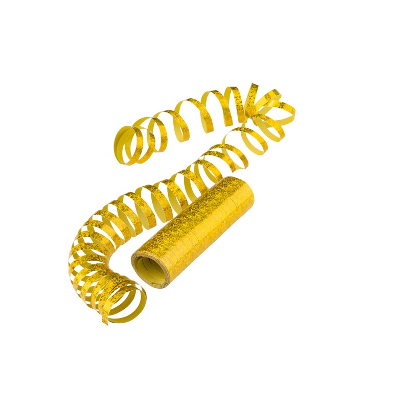 Glitter Streamers Gold 4m x 7mm