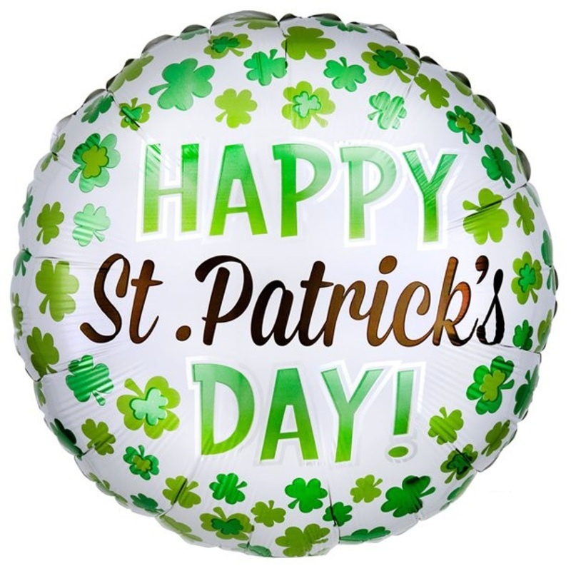 Happy St Patricks Day Foil Balloon 45cm