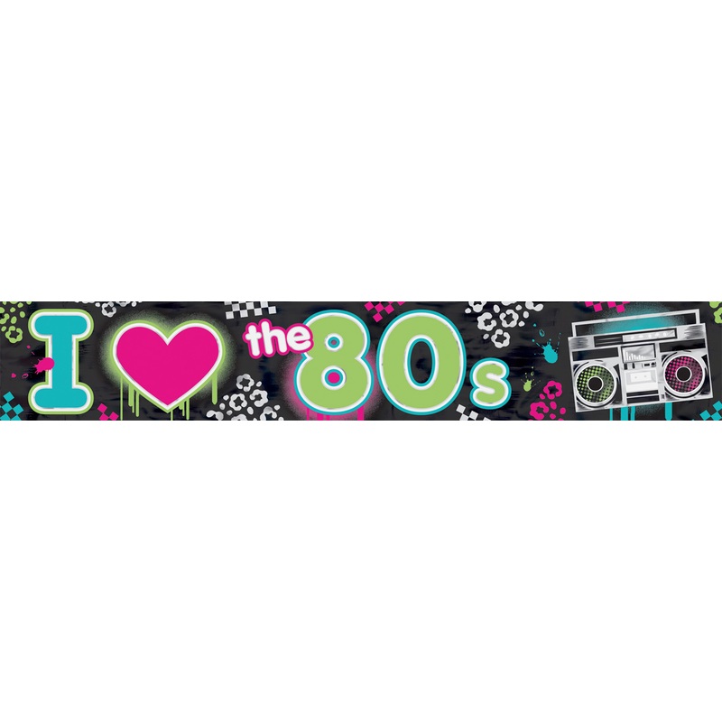 I Love The 80s Banner 760cm